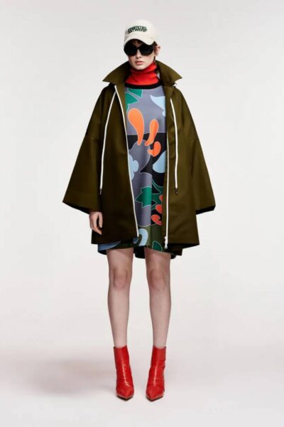 Krimson oversized rain coat dusty green Essentiel