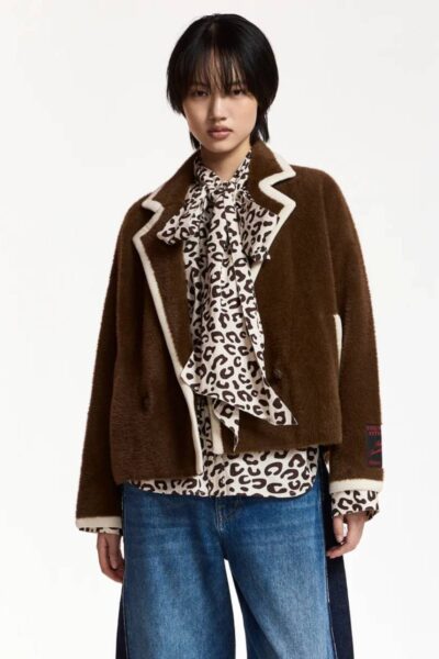 Kugar contrast cardigan bear me Essentiel