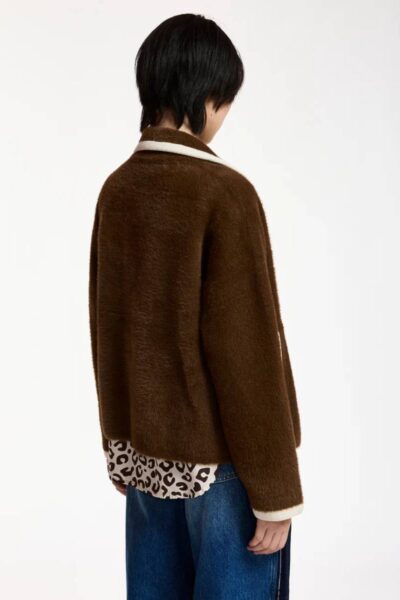 Kugar contrast cardigan bear me Essentiel