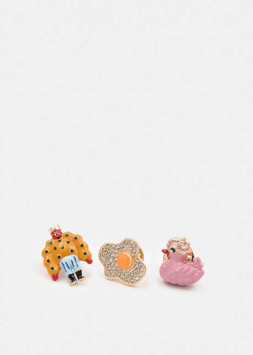 Kurls set of pins C1 green envy Essentiel Antwerp - Afbeelding 2