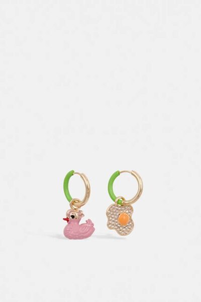 Kyril earrings with charms C1 green Essentiel