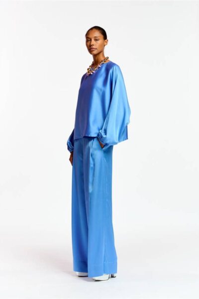 Fault wide leg pants bright sky Essentiel