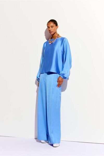 Fault wide leg pants bright sky Essentiel