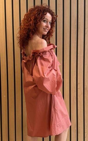 Dress etruscan red Essentiel Antwerp