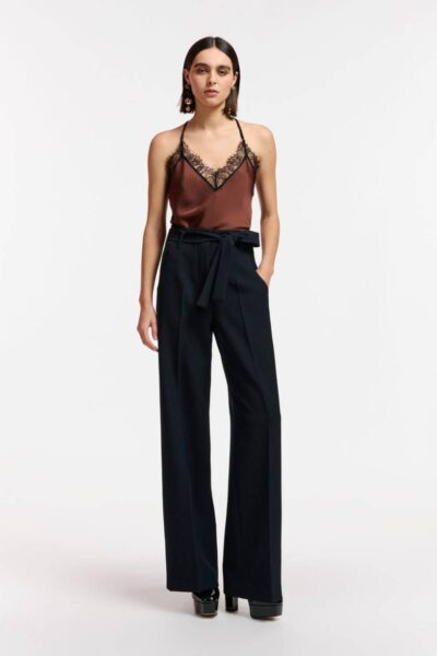 Emiss wide leg pants black Essentiel Antwerp