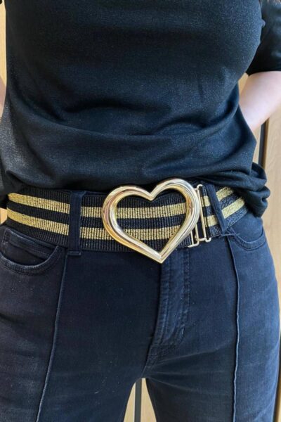 Emolana elastic belt C3 black Essentiel