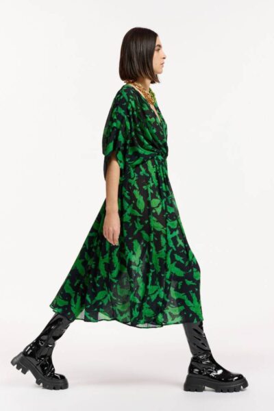 Evray oversized wrapdress Combo2 black Essentiel