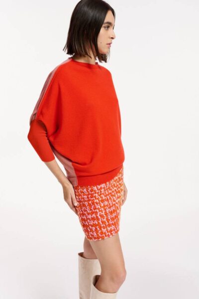 Excess bicolour pullover C3 tiger blos Essentiel