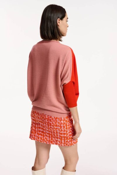 Excess bicolour pullover C3 tiger blos Essentiel