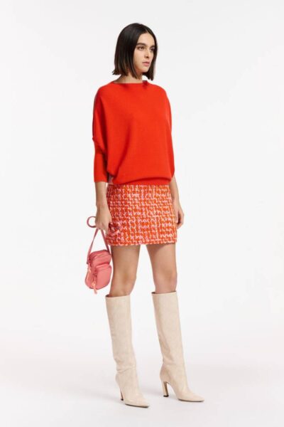 Excess bicolour pullover C3 tiger blos Essentiel