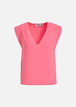 Falling sleeveless top granny’s lipstick Essentiel