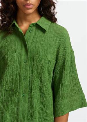 Farewell cropped shirt emerald Essentiel