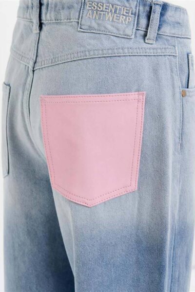Habille dip dye jeans aqua blue Essentiel