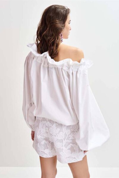 Haqiuri voluminous top white Essentiel