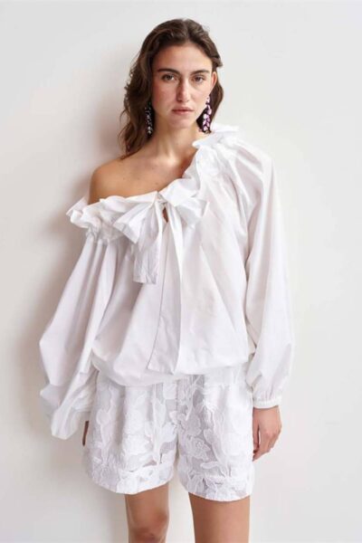 Haqiuri voluminous top white Essentiel