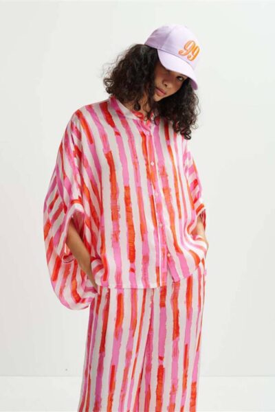 Hillinois oversized boxy shirt off white Essentiel