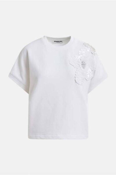 Hinoui embroidered sweatshirt white Essentiel