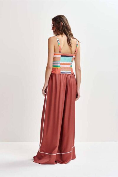 Hontgomery wide leg pants burnt coral Essentiel