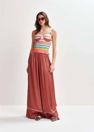 Hontgomery wide leg pants burnt coral Essentiel