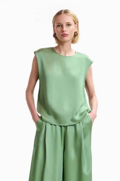 Hoof relaxed top kombu green Essentiel