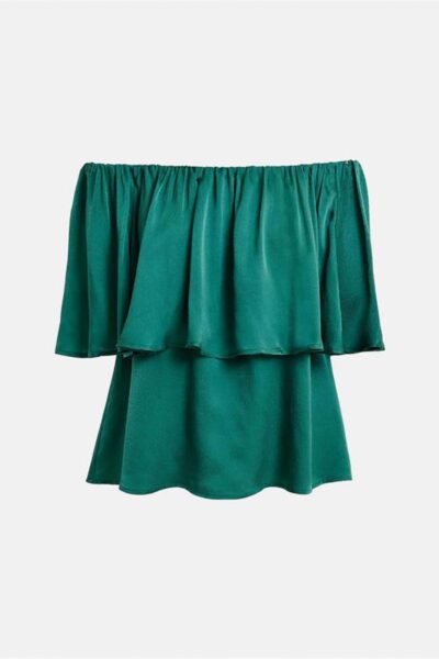 Huntsville ruffle top madison blue Essentiel