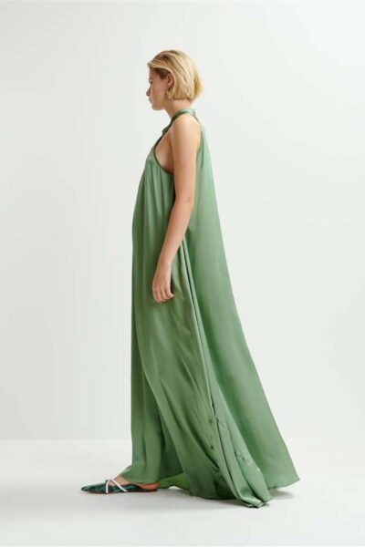 Huppsala knot detail maxidress green Essentiel