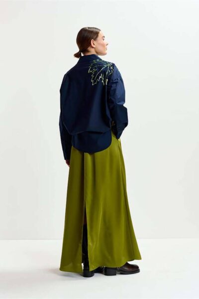 Iberis belted maxi skirt brat olive Essentiel