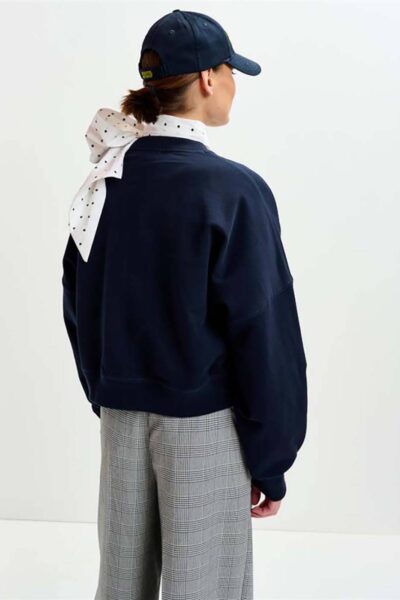 Ibernatus embroidered sweat navy Essentiel