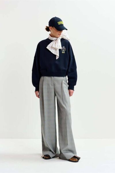 Ibernatus embroidered sweat navy Essentiel