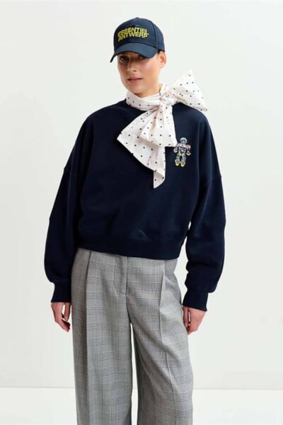 Ibernatus embroidered sweat navy Essentiel