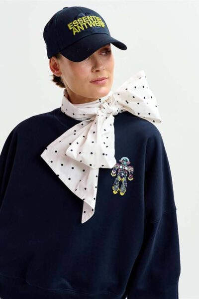 Ibernatus embroidered sweat navy Essentiel