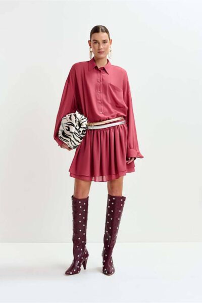 Ismile layered miniskirt shrimp Essentiel Antwerp