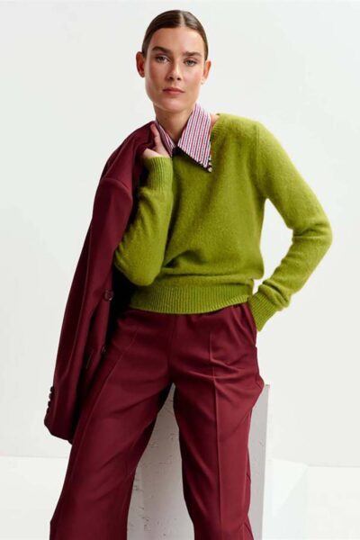 Igora angora pullover brat olive Essentiel