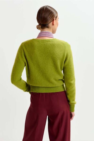 Igora angora pullover brat olive Essentiel