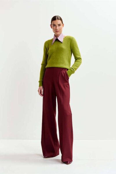 Izi waist pants margot mauve Essentiel Antwerp