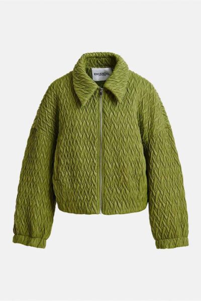 Imille croped jacket brat olive Essentiel Antwerp