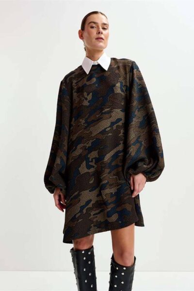 Inspector a-line dress C2 black Essentiel Antwerp