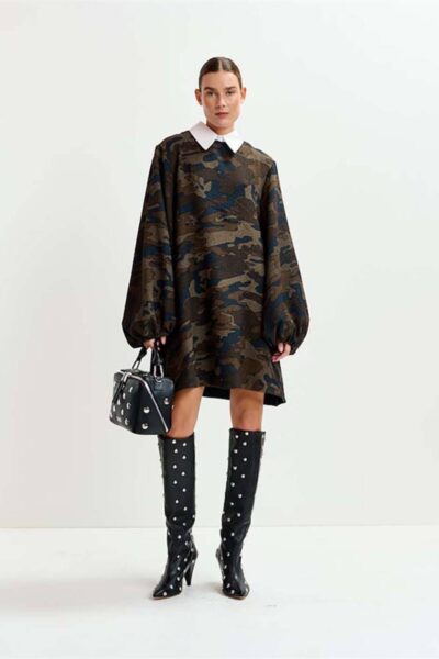 Inspector a-line dress C2 black Essentiel Antwerp