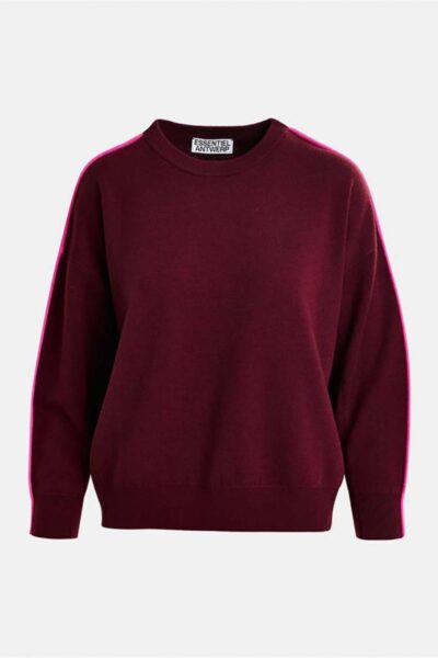 Iruby pull contrast details margot mauve Essentiel