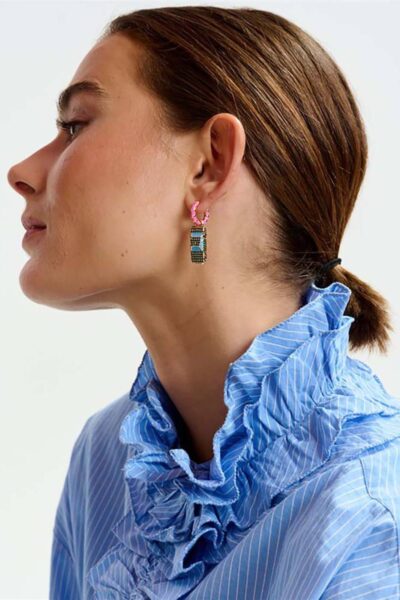 Istritti earrings with charms C1 pink Essentiel