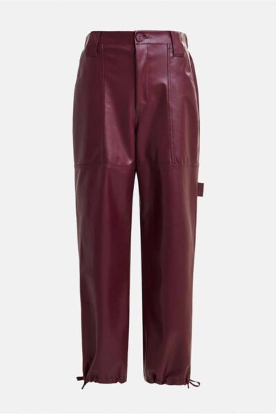 Itao faux leather pants margot mauve Essentiel