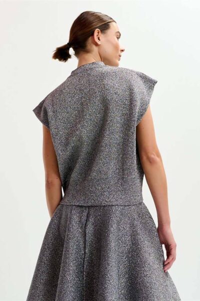 Itdance lurex knitted pullover black Essentiel