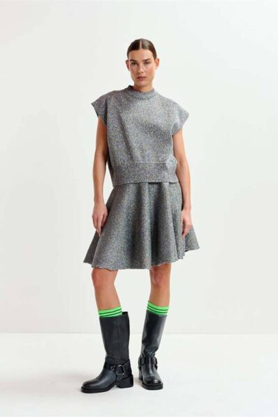Itdance lurex knitted pullover black Essentiel