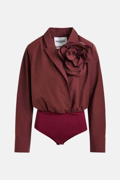 Ivoren blazer body margot mauve Essentiel Antwerp