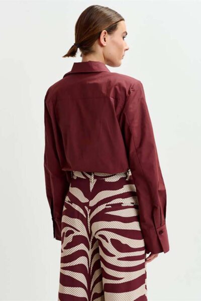 Ivoren blazer body margot mauve Essentiel Antwerp