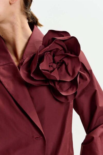 Ivoren blazer body margot mauve Essentiel Antwerp
