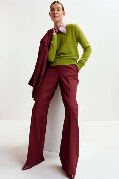 Izi waist pants margot mauve Essentiel Antwerp