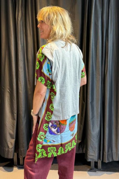 Kassis t-shirt with silk scarf C2 pulse Essentiel