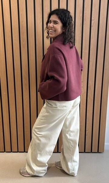 Kombu double face jacket spilled merlot Essentiel