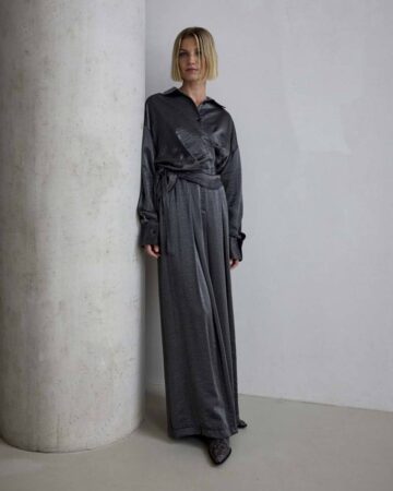 Allison satin silvergrey Femmes du Sud